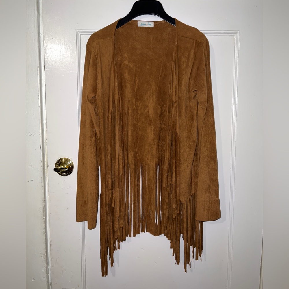 Grace & Lace Fringe Cardigan Vest